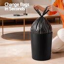 Cefito 8L Open Top Rubbish Bins Waste Bin Trash Can Storage Dustbin Black-6