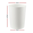 Cefito 8L Open Top Rubbish Bins Waste Bin Trash Can Storage Dustbin White-3