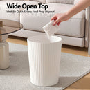Cefito 8L Open Top Rubbish Bins Waste Bin Trash Can Storage Dustbin White-5