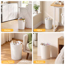 Cefito 8L Open Top Rubbish Bins Waste Bin Trash Can Storage Dustbin White-7