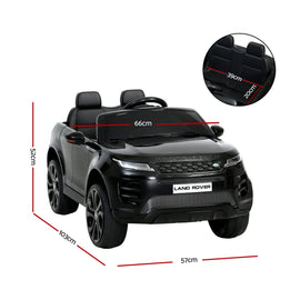 Rigo Ride On Car Kids Electric Ride On Cars Land Rover Licensed 12V Black - 0