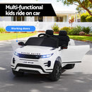 Rigo Ride On Car Kids Electric Ride On Cars Land Rover Licensed 12V White-3