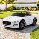 Kids Electric Ride On Car Bentley Licensed EXP12 Toy Cars Remote 12V White-1