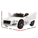 Kids Electric Ride On Car Bentley Licensed EXP12 Toy Cars Remote 12V White-2