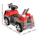Rigo Kids Electric Ride On Car Fire Engine Fighting Truck Toy Cars 6V Red-3