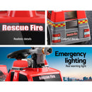 Rigo Kids Electric Ride On Car Fire Engine Fighting Truck Toy Cars 6V Red-6