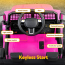 Rigo Kids Electric Ride On Car Jeep Toy Cars Remote 12V Pink-6