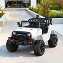 Rigo Ride On Car Kids Electric Ride On Cars Kids Jeep 12V White-1
