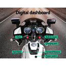 Rigo Kids Ride On Motorbike Motorcycle Car White-5