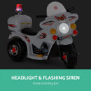 Rigo Kids Ride On Motorbike Motorcycle Car Toys White-4