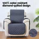 Artiss Recliner Chair Cover 100% Water Resistant Grey-4