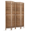 Artiss 4 Panel Room Divider 160x170cm Screen Privacy Wood Foldable Stand Oak-1
