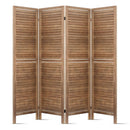 Artiss 4 Panel Room Divider 160x170cm Screen Privacy Wood Foldable Stand Oak-3