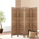 Artiss 4 Panel Room Divider 160x170cm Screen Privacy Wood Foldable Stand Oak-8