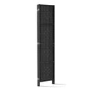 Artiss 4 Panel Room Divider Screen Privacy Timber Foldable Dividers Stand Black-5