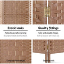 Artiss 4 Panel Room Divider Screen Privacy Timber Foldable Dividers Stand Natural-3