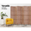 Artiss 8 Panel Room Divider Screen Privacy Timber Foldable Dividers Stand Natural-5