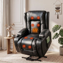 Artiss Recliner Chair Lift Assist Heated Massage Chair Leather Rukwa-1