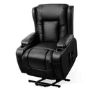 Artiss Recliner Chair Lift Assist Heated Massage Chair Leather Rukwa-2