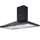 Devanti 900mm Range Hood 90cm Rangehood Black-8