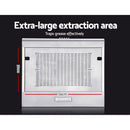 Devanti 600mm Range Hood 60cm Rangehood Stainless Steel-6