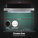 Devanti 600mm Range Hood 60cm Slide out Rangehood Stainless Steel-3