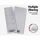 Devanti 600mm Range Hood 60cm Slide out Rangehood Stainless Steel-5