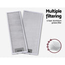 Devanti 600mm Range Hood 60cm Slide out Rangehood Stainless Steel-5