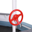 Keezi Kids Sandpit Wooden Box Boat Canopy Flag Outdoor Toys Children Blue-4