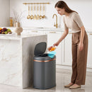 Devanti 38L Motion Sensor Bin Rubbish Automatic Grey-4