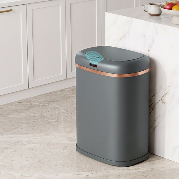 Devanti 38L Motion Sensor Bin Rubbish Automatic Grey