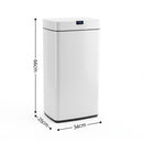 Devanti 45L Motion Sensor Bin Rubbish Automatic White-3