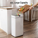 Devanti 45L Motion Sensor Bin Rubbish Automatic White-5