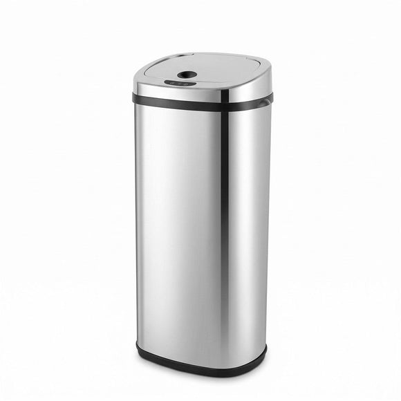 Devanti 50L Motion Sensor Bin Rubbish Automatic Silver