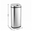 Devanti 50L Motion Sensor Bin Rubbish Automatic Silver-3