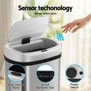 Devanti 60L Sensor Bin Motion Rubbish Automatic Silver-5