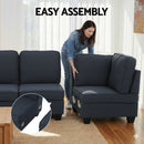 Artiss Modular Sofa Chaise Set 4-seater Dark Grey-3