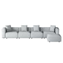 Artiss Modular Sofa Chaise Set 5-Seater Grey-3