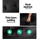 Artiss Sofa Bed 168CM Black PU Leather-5