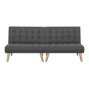 Artiss 2x Sofa Bed Couch Single Seater Fabric Grey-3