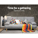 Artiss Sofa Bed 188CM Grey Faux Linen-6