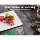 Emajin Scales Digital Kitchen 40KG Weighing Scales Platform Scales Black LCD-7