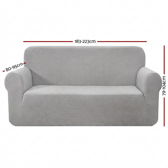 Artiss Sofa Cover Couch Covers 3 Seater High Stretch Grey