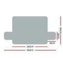 Artiss Sofa Cover Couch Covers 4 Seater 100% Water Resistant Grey-2