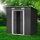 Giantz Garden Shed 1.94x1.21M w/Metal Base Sheds Outdoor Storage Tool Steel House Sliding Door-7