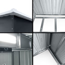 Giantz Garden Shed 2.38x1.31M w/Metal Base Sheds Outdoor Storage Tool Workshop Sliding Door-6