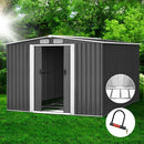 Giantz Garden Shed 2.58x3.14M w/Metal Base Sheds Outdoor Storage Workshop Shelter Sliding Door-1