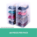 Artiss 40X Shoe Box Storage Clear Case Foldable Stackable-4