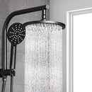 Cefito 9'' Rain Shower Head Set Handheld Round High Pressure Black-1