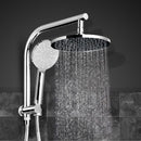 Cefito 9'' Rain Shower Head Set Handheld Round High Pressure Chrome-1